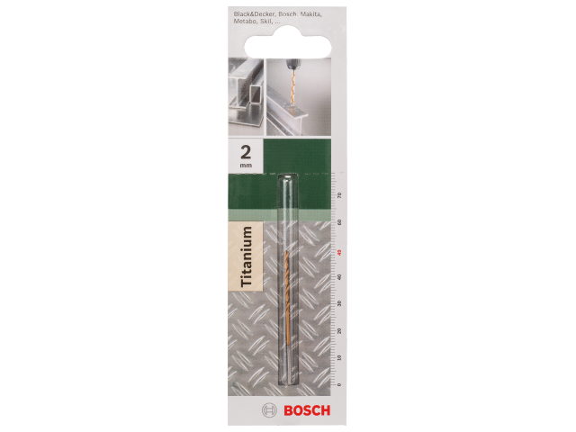 HSS-TiN sveder za kovino Bosch, DIN 338, Dimenzije: 2x49mm, 2609255090